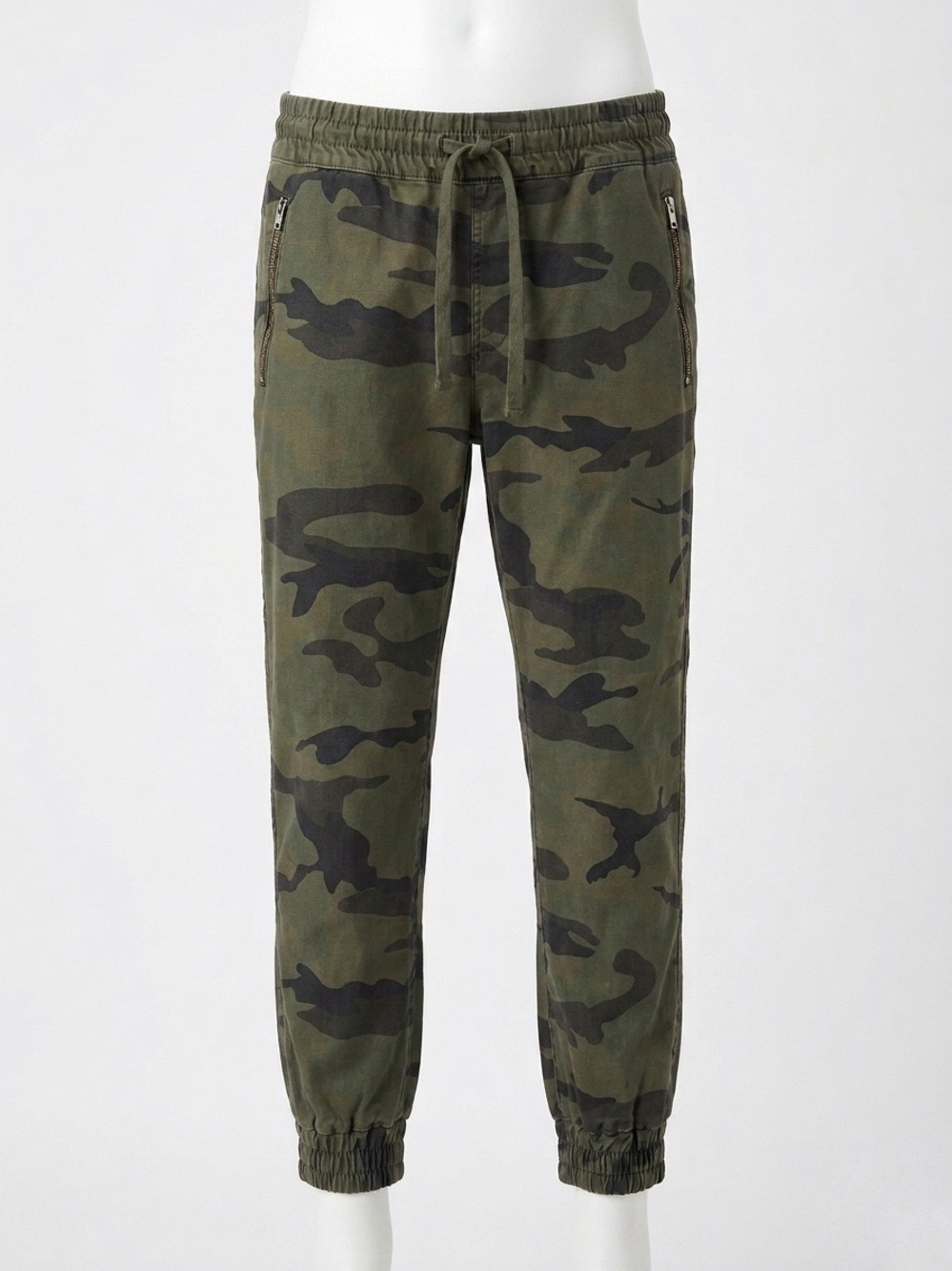 Aritzia TNA Camo Trooper Joggers Size Medium Green Camouflage EUC Green Olive